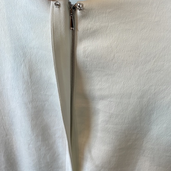 Tibi white size 4 crepe shift dress mid length - Picture 5 of 5